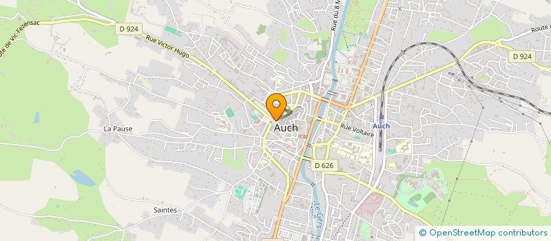 localisation de l'entreprise FOOT BALL CLUB AUSCITAIN  AUCH
