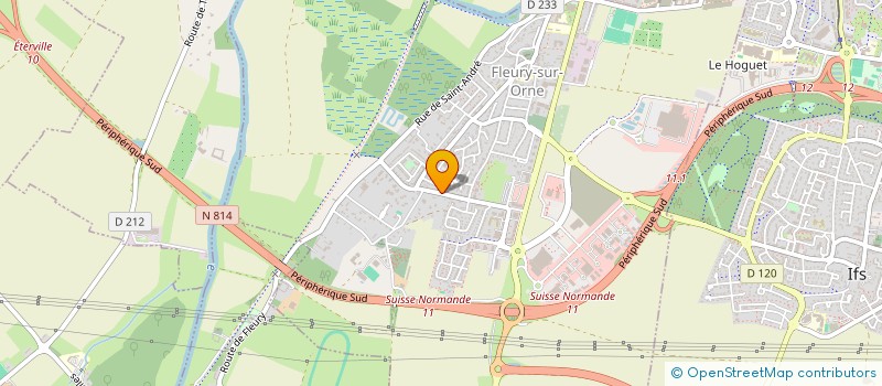 localisation de l'entreprise FOOT BALL CLUB DE CAGNY  IFS