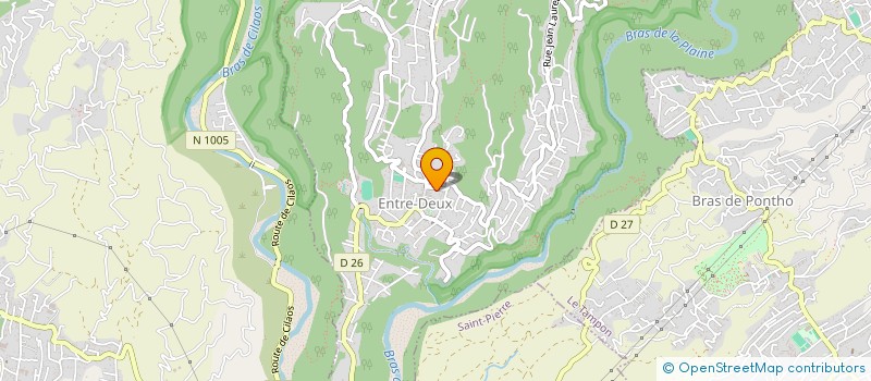 localisation de l'entreprise FOOT-BALL CLUB DE L'ENTRE-DEUX  ENTRE-DEUX