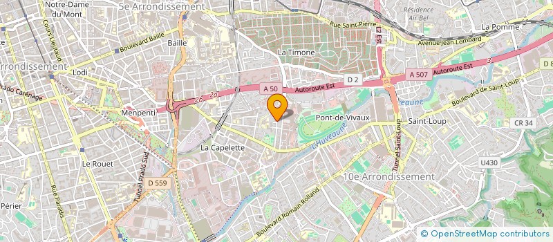 localisation de l'entreprise FOOT BALL CLUB JULIEN MIREILLE LAUZE à MARSEILLE