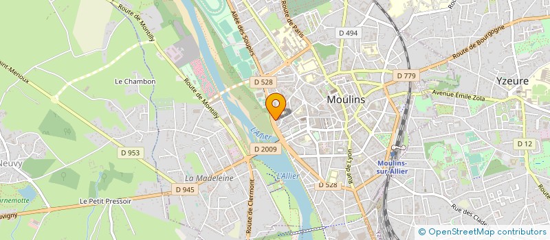 localisation de l'entreprise FOOT BALL CLUB MOULINOIS à MOULINS