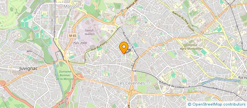 localisation de l'entreprise FOOT CLUB PETIT BARD à MONTPELLIER