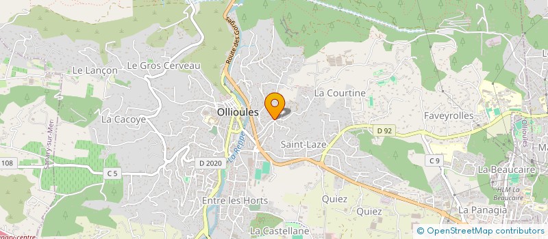 localisation de l'entreprise FOOT COOL à OLLIOULES