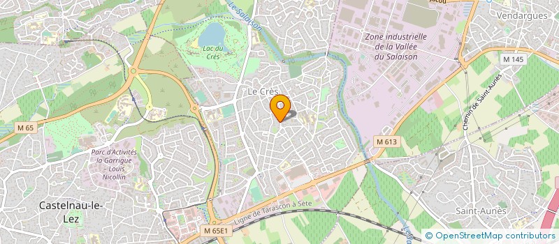 localisation de l'entreprise FOOT DU DIMANCHE AU CRES à LE CRES