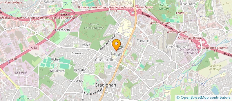 localisation de l'entreprise FOOT EMERGENCE  GRADIGNAN