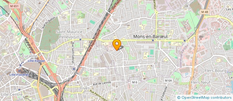 localisation de l'entreprise FOOT EN COEUR  MONS-EN-BARUL