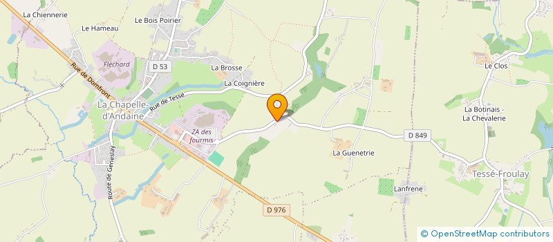 localisation de l'entreprise FOOT ET BAD D'ANDAINE à RIVES D'ANDAINE