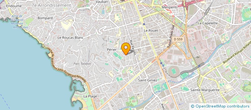 localisation de l'entreprise FOOT EXPBM à MARSEILLE