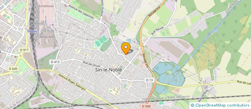 localisation de l'entreprise FOOT INDOOR ASSOCIATION (F.I.A.)  SIN-LE-NOBLE