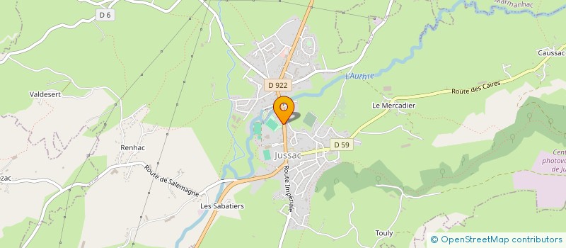 localisation de l'entreprise FOOT LIGHT  JUSSAC