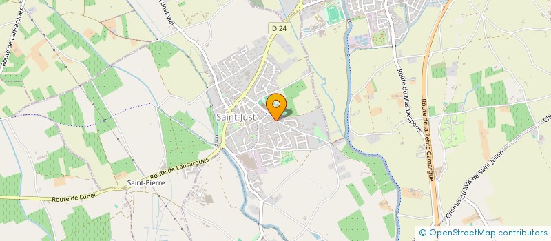 localisation de l'entreprise FOOT LOISIR SAINT JUST  SAINT-JUST