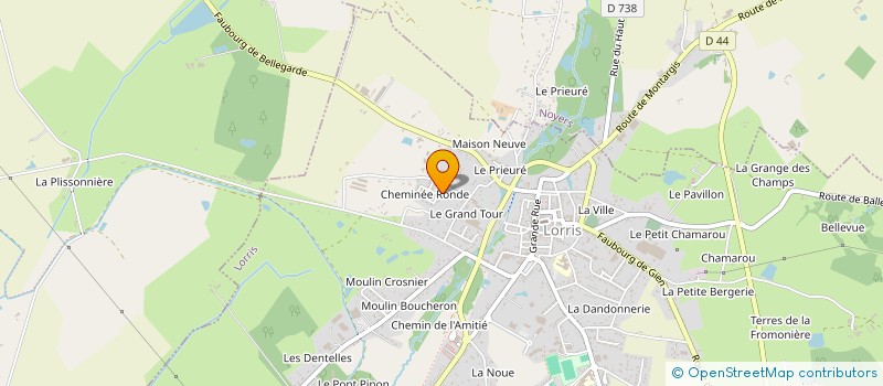 localisation de l'entreprise FOOT PARTENAIRES NEWS à LORRIS