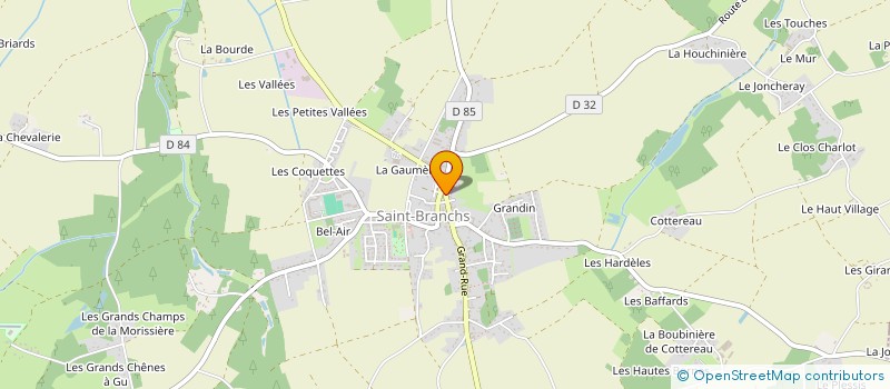 localisation de l'entreprise FOOTALL CLUB ETOILE VERTE  SAINT-BRANCHS