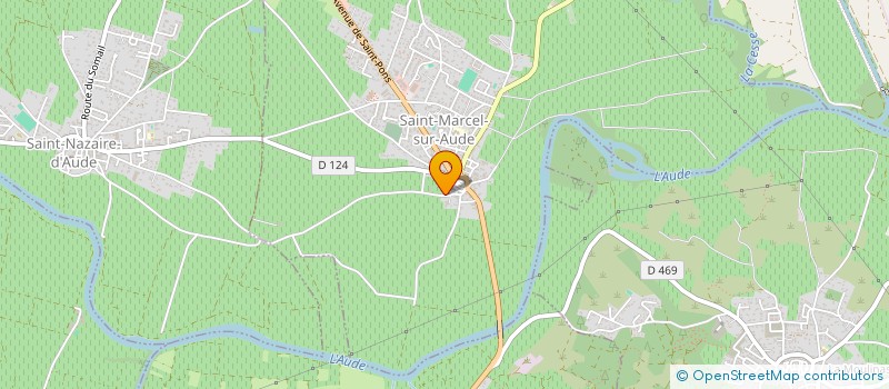 localisation de l'entreprise FOOTBAL CLUB DE SALLELES D'AUDE  SAINT-MARCEL-SUR-AUDE
