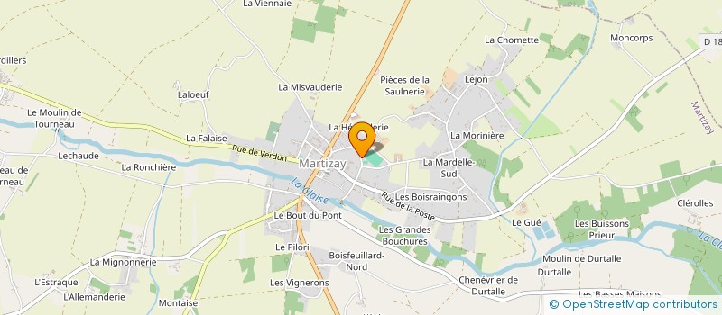 localisation de l'entreprise FOOTBAL CLUB MARTIZAY MEZIERES TOURNON à MARTIZAY