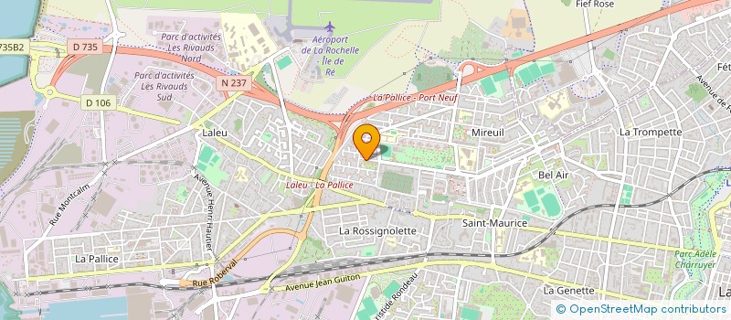 localisation de l'entreprise FOOTBALL ACADEMIE ROCHELAISE  LA ROCHELLE