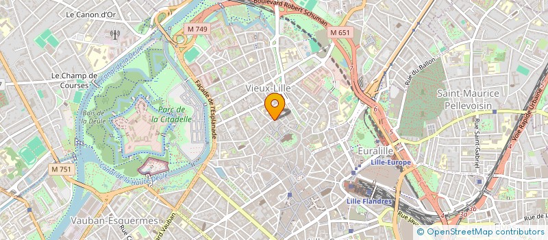 localisation de l'entreprise FOOTBALL ACADEMIQUE ESPORT à LILLE