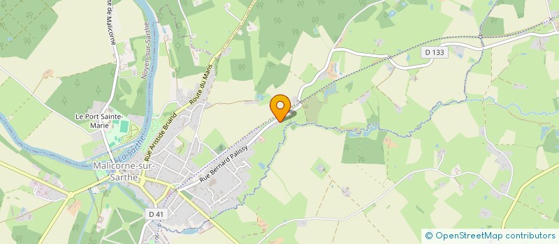 localisation de l'entreprise FOOTBALL ACADEMY LOISIR - FAL  MALICORNE SUR SARTHE