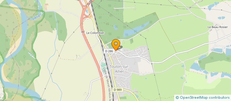 localisation de l'entreprise FOOTBALL AMERICAIN NORD ALLIER (FANA)  TOULON-SUR-ALLIER