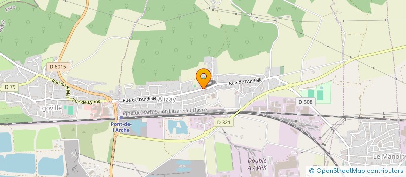 localisation de l'entreprise FOOTBALL ATHLETIC CLUB ALIZAY  ALIZAY