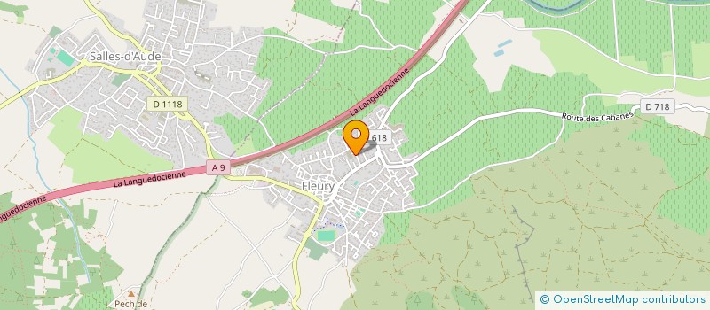 localisation de l'entreprise FOOTBALL CLAPE OCCITAN  FLEURY