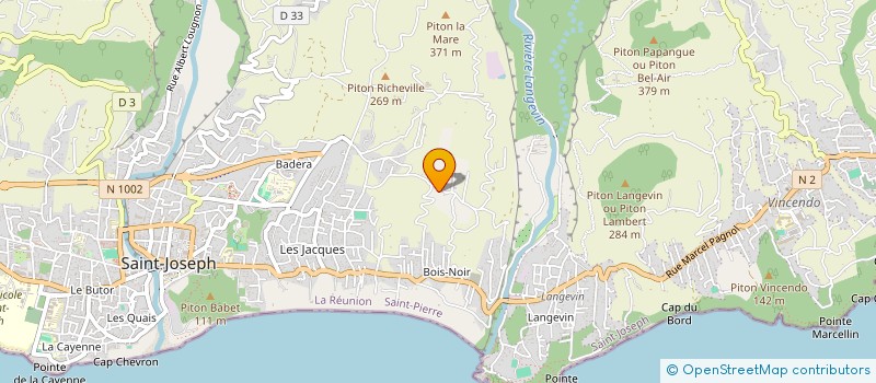 localisation de l'entreprise FOOTBALL CLUB A LA COUR à SAINT-JOSEPH