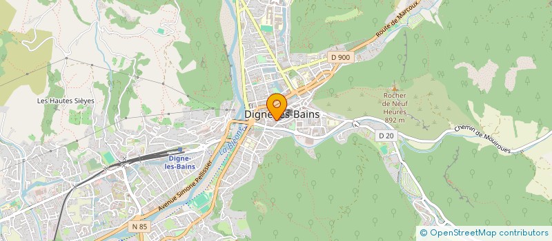 localisation de l'entreprise FOOTBALL CLUB AGGLOMERATION BASSIN DIGNOIS  DIGNE-LES-BAINS