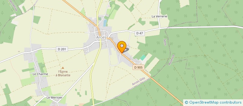 localisation de l'entreprise FOOTBALL CLUB ARCES-DILO  ARCES-DILO