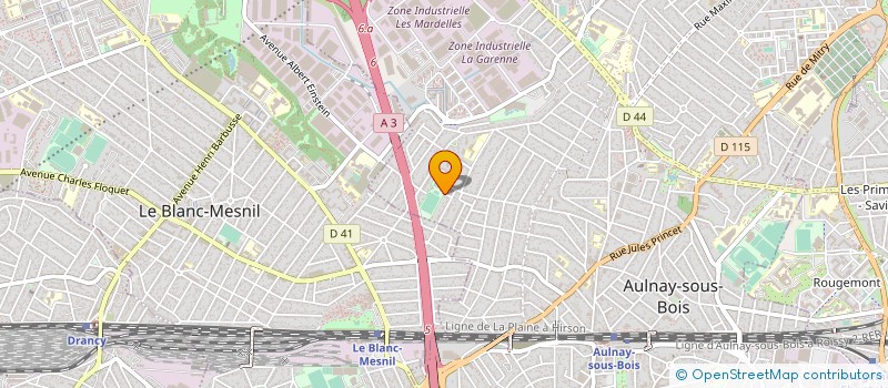 localisation de l'entreprise FOOTBALL CLUB AULNAYSIEN à AULNAY-SOUS-BOIS
