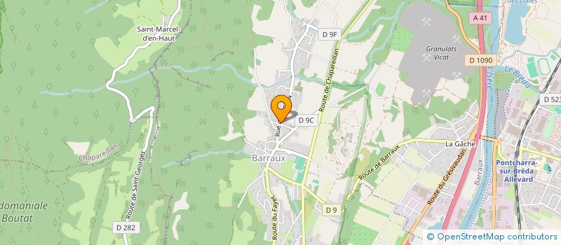 localisation de l'entreprise FOOTBALL CLUB BARRAUX  BARRAUX