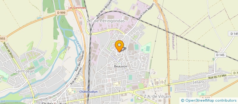localisation de l'entreprise FOOTBALL CLUB BEAUVOIR à CHATEAUDUN