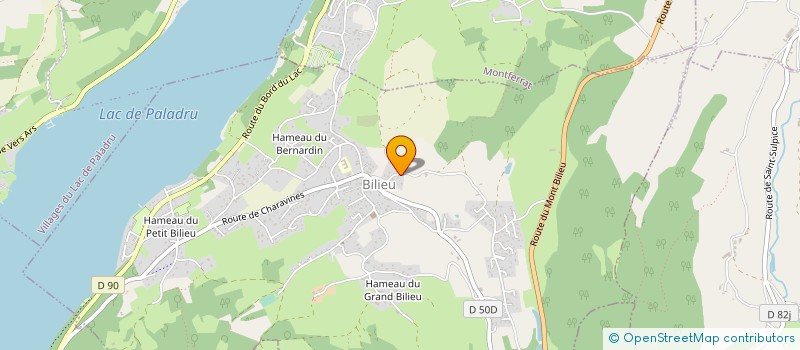 localisation de l'entreprise FOOTBALL CLUB BILIEU  CHARAVINES