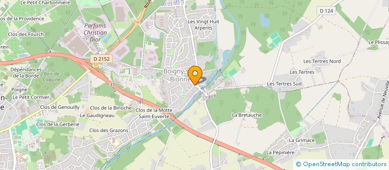 localisation de l'entreprise FOOTBALL CLUB BOIGNY à BOIGNY-SUR-BIONNE