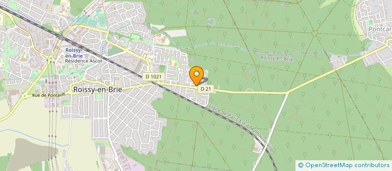 localisation de l'entreprise FOOTBALL-CLUB BOIS-PRIEUR  ROISSY-EN-BRIE