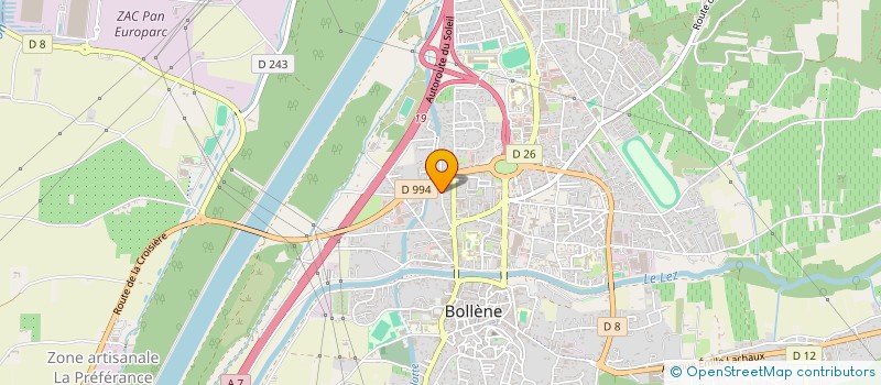 localisation de l'entreprise FOOTBALL CLUB BOLLENE à BOLLENE