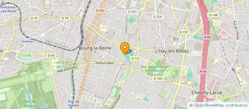 localisation de l'entreprise FOOTBALL CLUB BOURG LA REINE à BOURG-LA-REINE