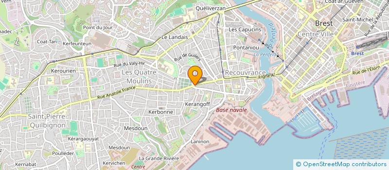 localisation de l'entreprise FOOTBALL CLUB CABOULOT à BREST