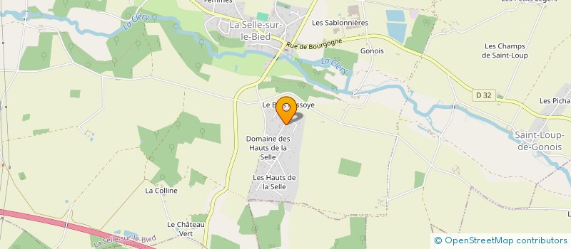 localisation de l'entreprise FOOTBALL CLUB CLERY à LA SELLE-SUR-LE-BIED