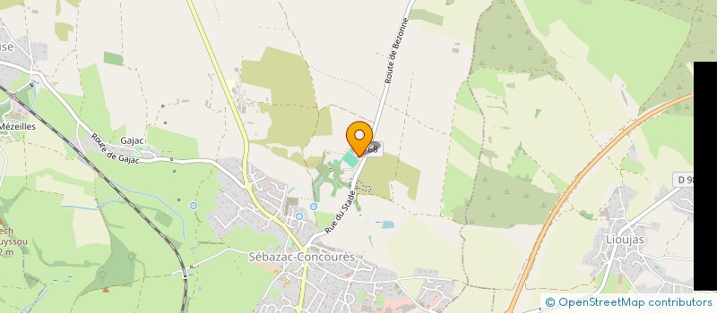localisation de l'entreprise FOOTBALL CLUB COMTAL  SEBAZAC-CONCOURES