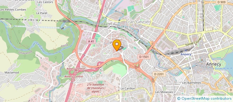 localisation de l'entreprise FOOTBALL CLUB D ANNECY à ANNECY