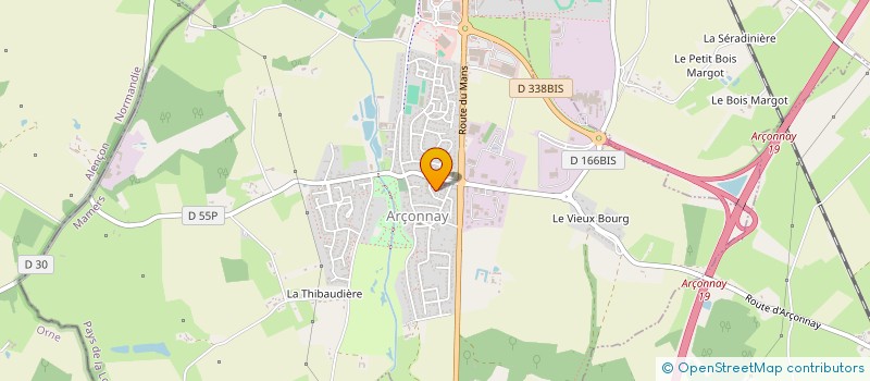 localisation de l'entreprise FOOTBALL CLUB D'ARCONNAY  ARCONNAY