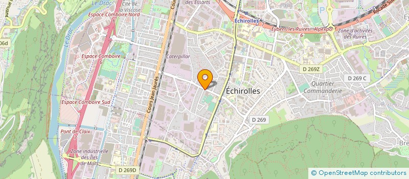 localisation de l'entreprise FOOTBALL CLUB D'ECHIROLLES à ECHIROLLES