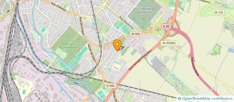 localisation de l'entreprise FOOTBALL CLUB D'OUGES FENAY  OUGES