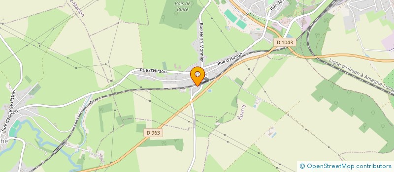 localisation de l'entreprise FOOTBALL CLUB DE BUIRE  BUIRE