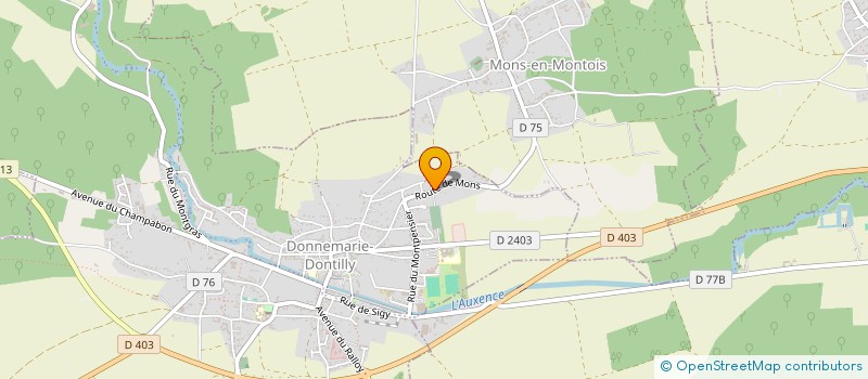 localisation de l'entreprise FOOTBALL CLUB DE DONNEMARIE-DONTILLY  DONNEMARIE-DONTILLY