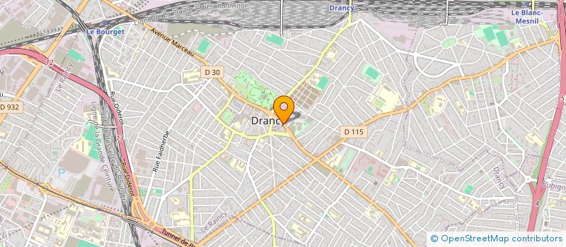 localisation de l'entreprise FOOTBALL CLUB DE DRANCY  DRANCY