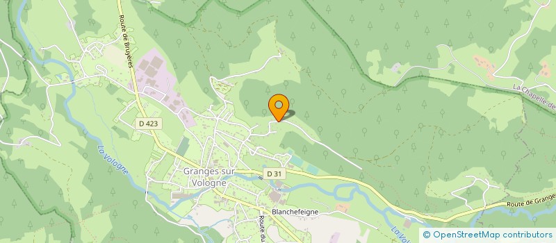 localisation de l'entreprise FOOTBALL CLUB DE GRANGES SUR VOLOGNE  GRANGES-AUMONTZEY