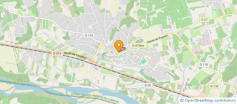 localisation de l'entreprise FOOTBALL CLUB DE LAURIS  LAURIS