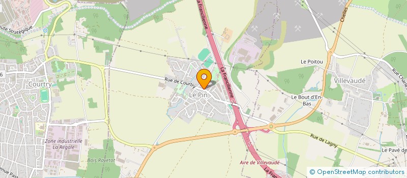 localisation de l'entreprise FOOTBALL CLUB DE LE PIN VILLEVAUDE  LE PIN