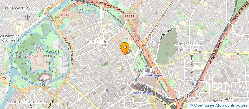 localisation de l'entreprise FOOTBALL CLUB DE LILLE CAISSE D EPARGNE à LILLE